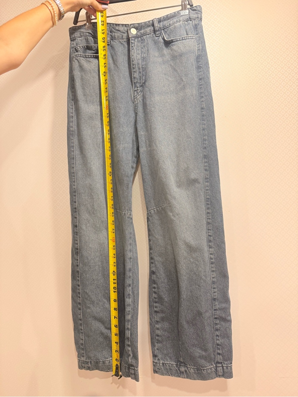 Damson Madder Neve Embroidered High-Rise Straight-Leg Jeans Size 12 - Picture 7 of 16